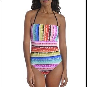 TRINA TURK Prismatic Bandeau One-Piece Swimsuit